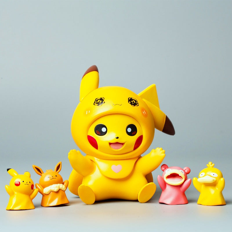 Pokemon Pikachu's 4 Gloves Figures