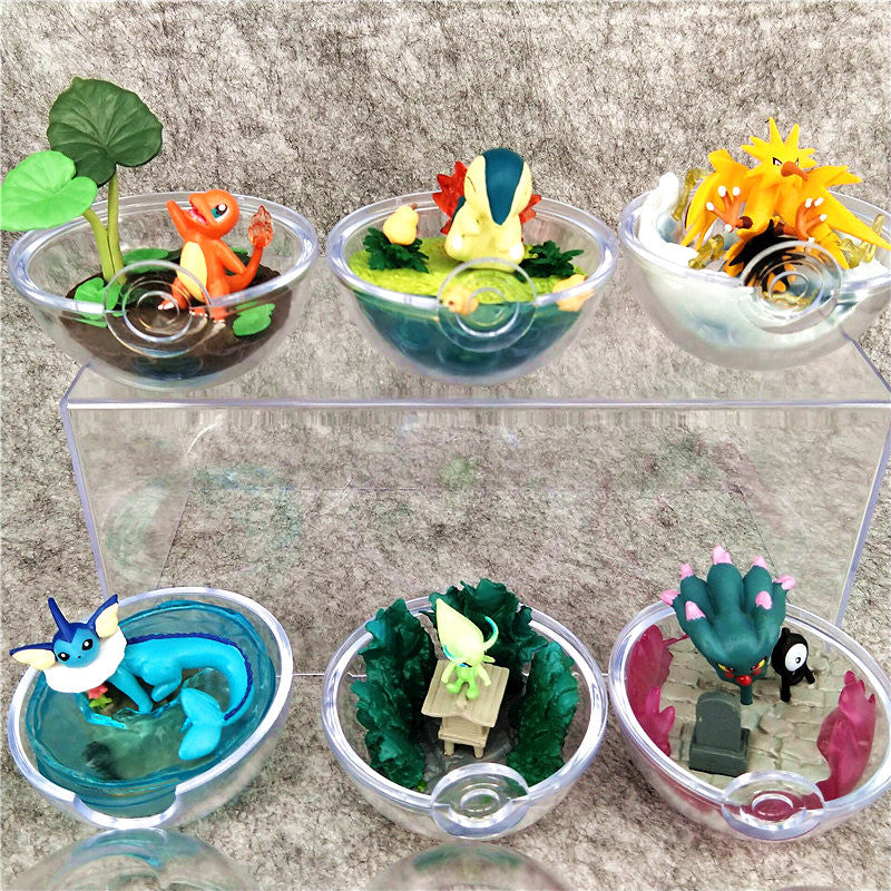 Pokemon The World in Poke Ball Cute Figures 6pcs