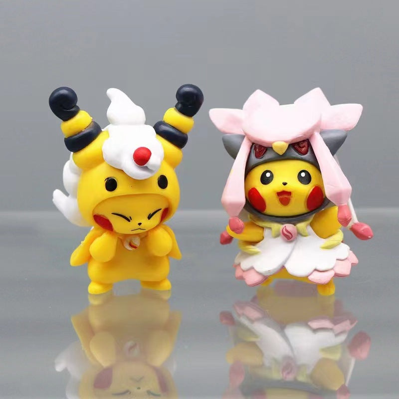Pokemon Pikachu Cos Figures 7pcs