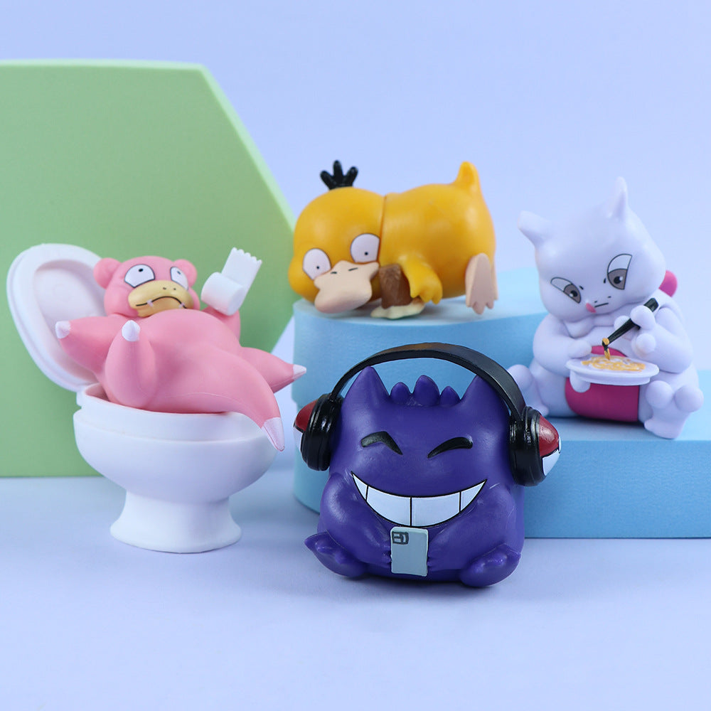 Pokemon Lie Fallow Figures 4pcs