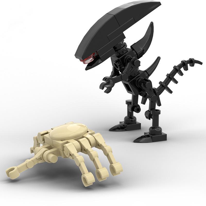 MOC Alien & Facehugger Figure Building Blocks