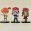 Pokemon Ash & Girl Trainers Cute Ornaments 6pcs