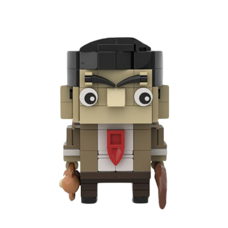 MOC Mr. Bean Figure Building Blocks