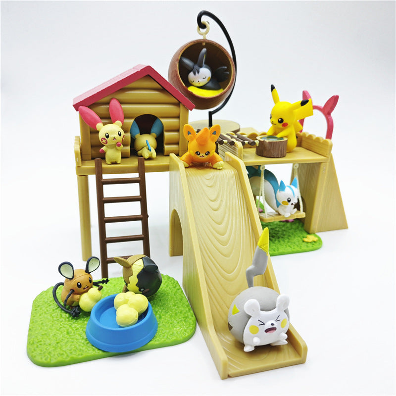 Pokemon Forest Playground Cute Ornament 6pcs