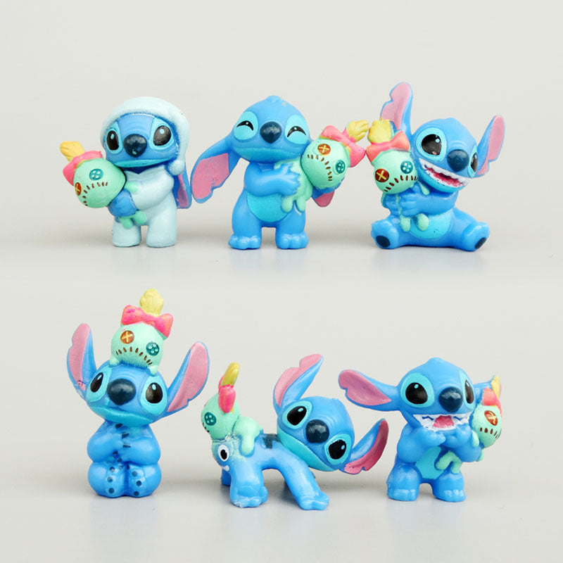 Lilo & Stitch Cute Figures 6pcs