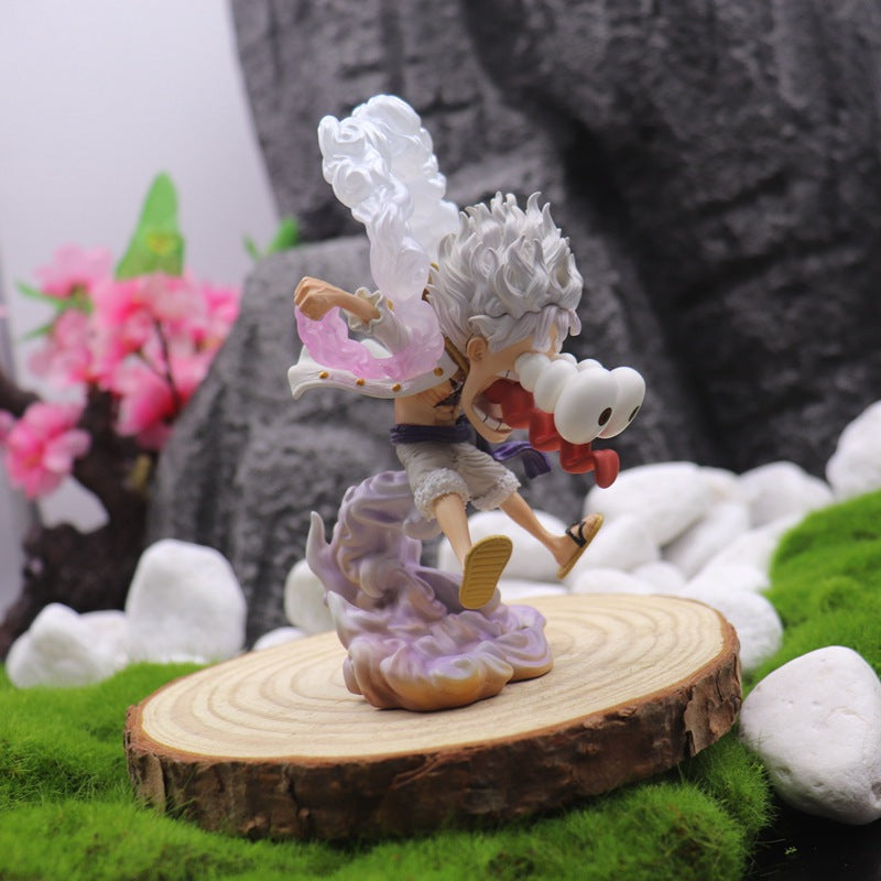 One Piece Luffy Gear 5 Cute Figure