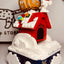 Peanuts Snoopy Merry Chrismas Gingerbread House Building Block