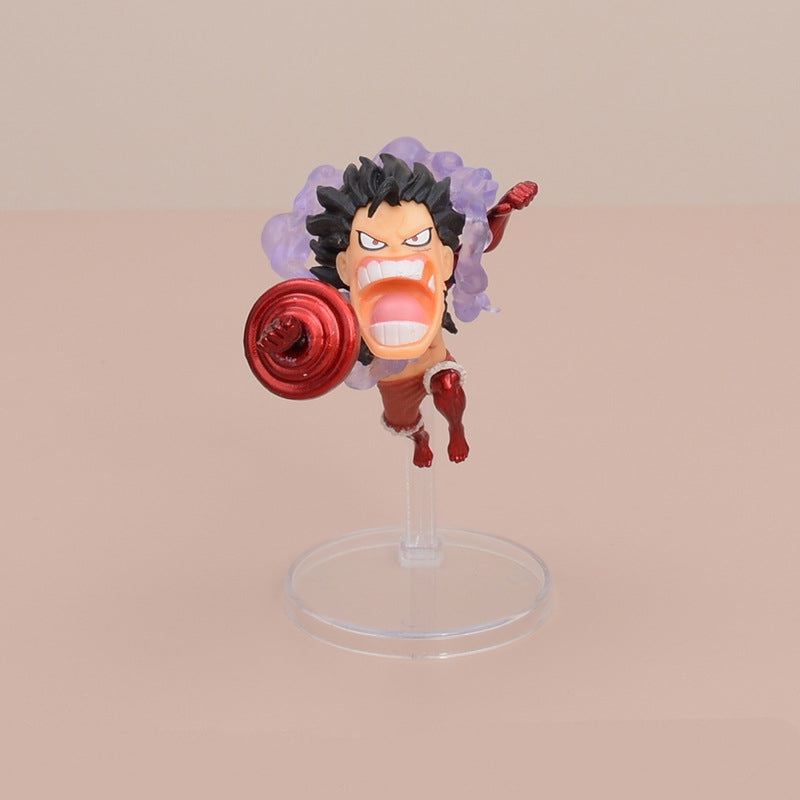 One Piece Monkey D. Luffy Gear 4 Cute Ornament 5pcs