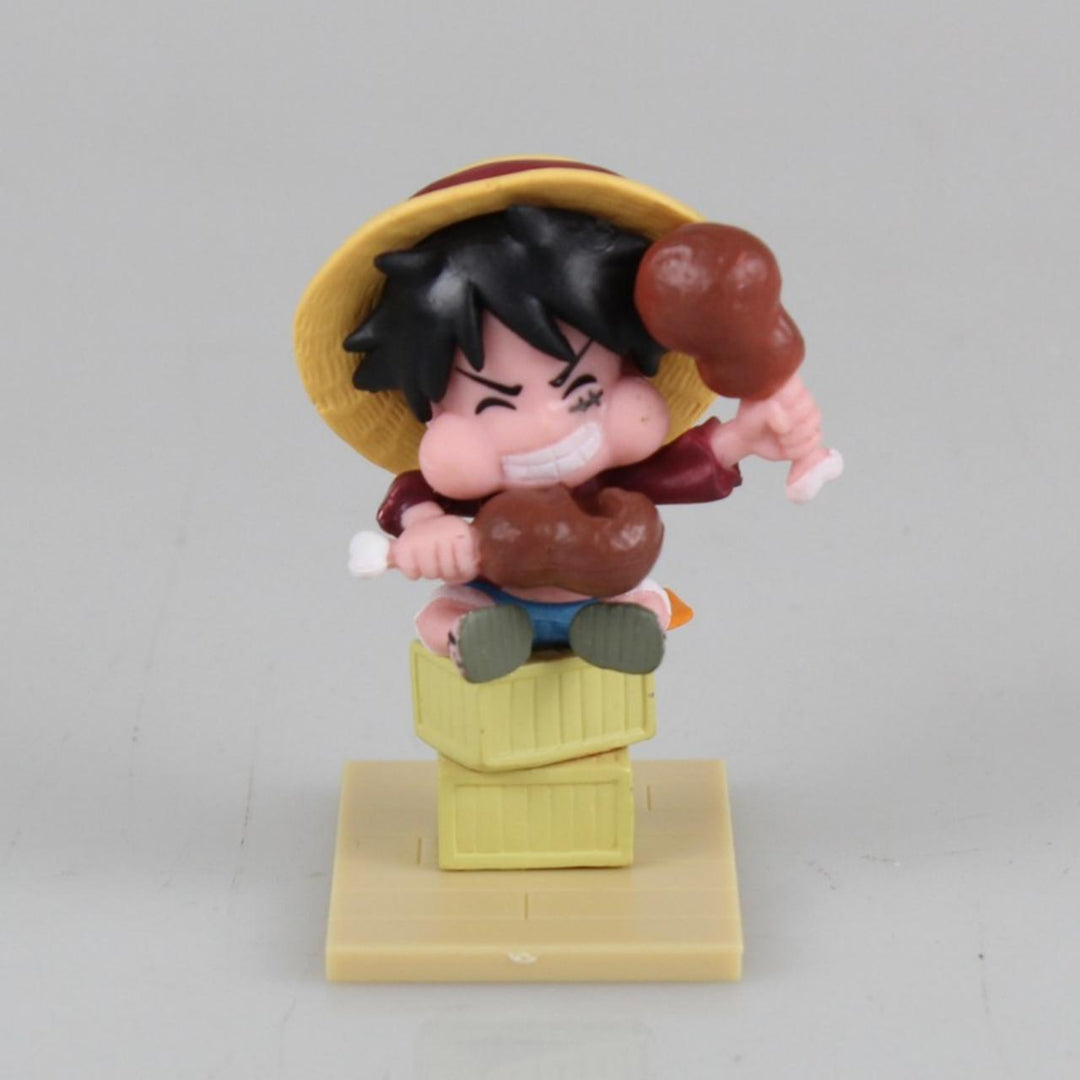 One Piece  Straw Hat Pirates Cute Figures 9pcs
