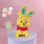 Cartoon Character Rabbit Ears Cute Ornaments 6pcs