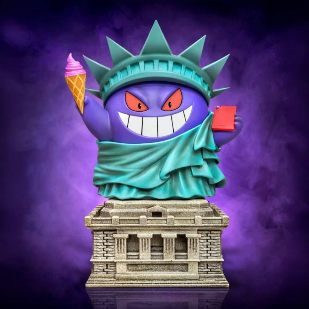 Pokemon Gengar Cos Statue of Liberty Cute Figure