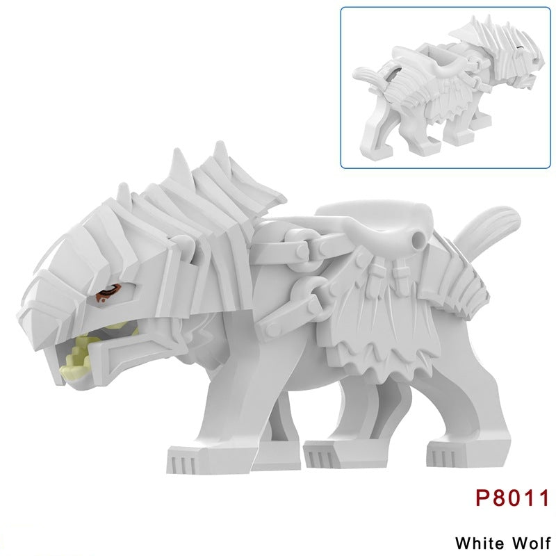 2025 New The Lord of the Rings Wolf Figure Building Blocks