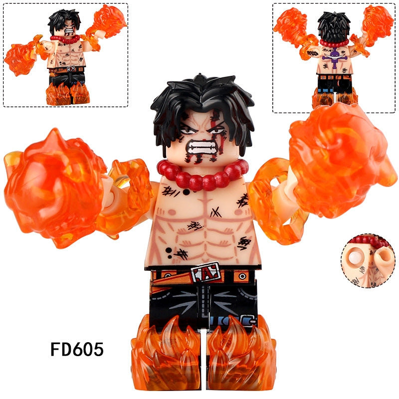 2025 New One Piece Ace Figure Building Blocks(Buy 1 Free 1)