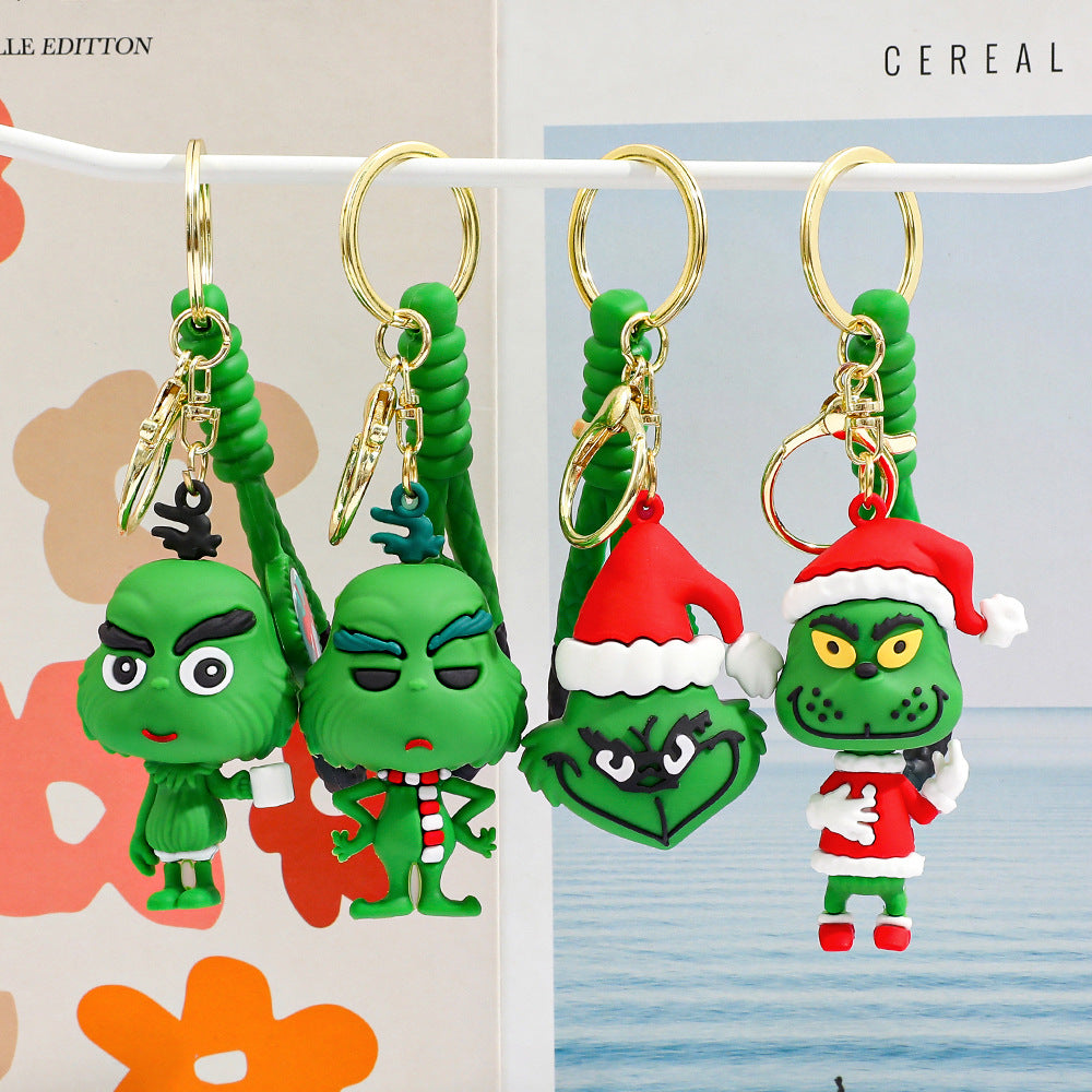2025 New The Grinch Cute Keychain Set 4pcs