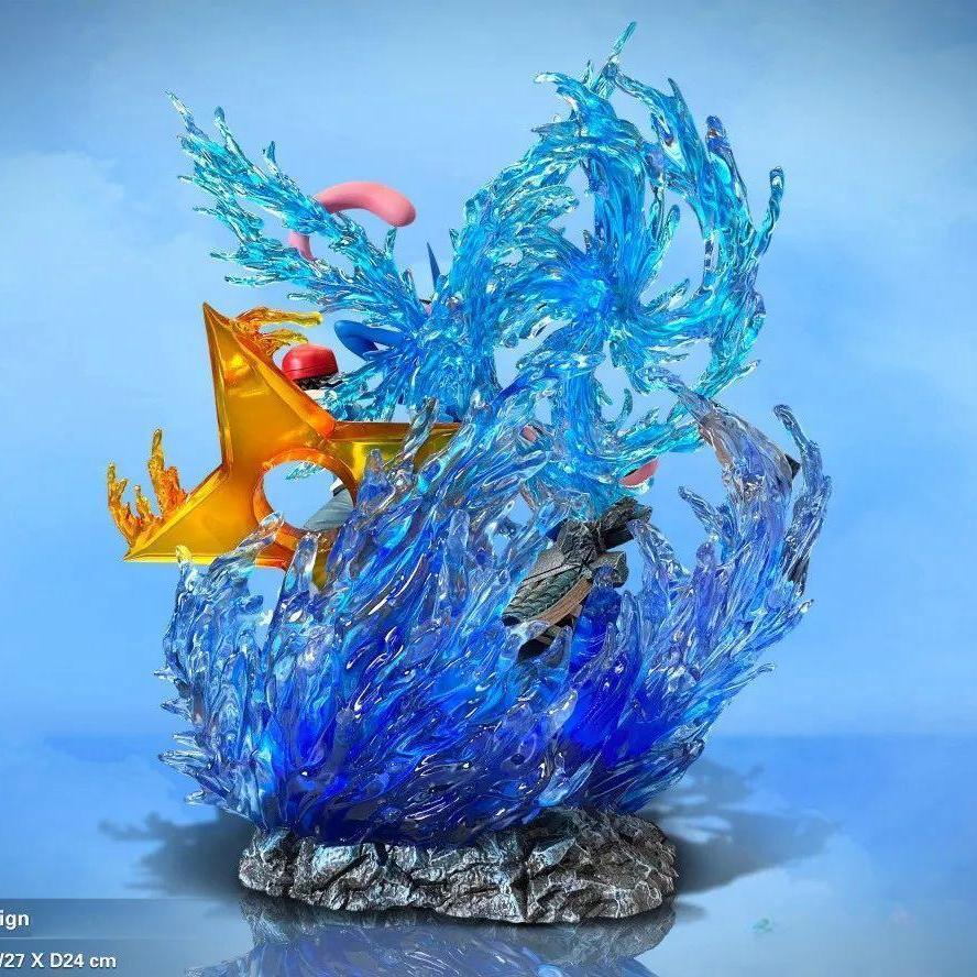 Pokemon Ash & Greninja Resin Statue