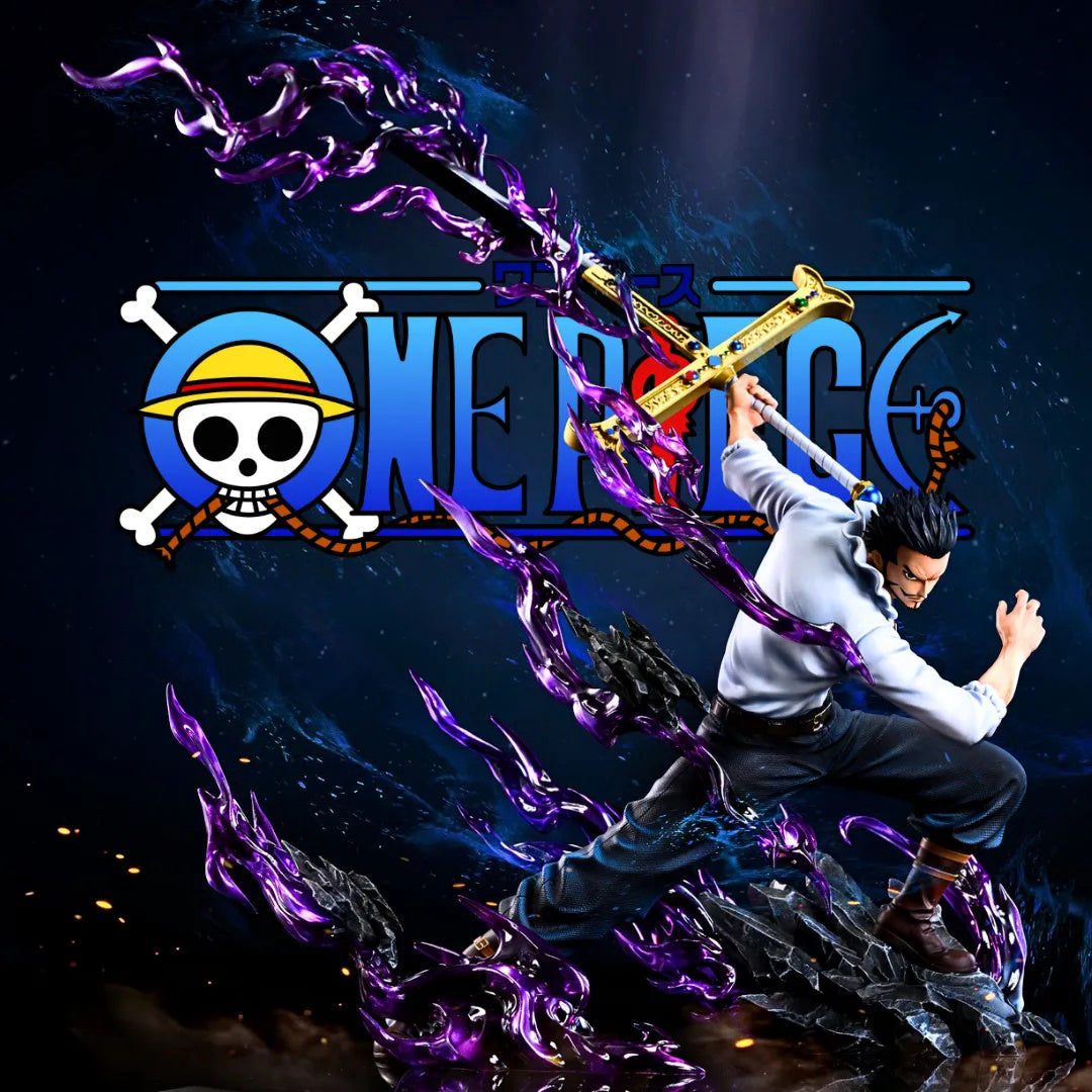 One Piece Dracule Mihawk  Skill Scene Statue