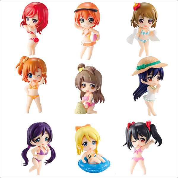 Love Live! Beach Party Cute Ornament 9pcs