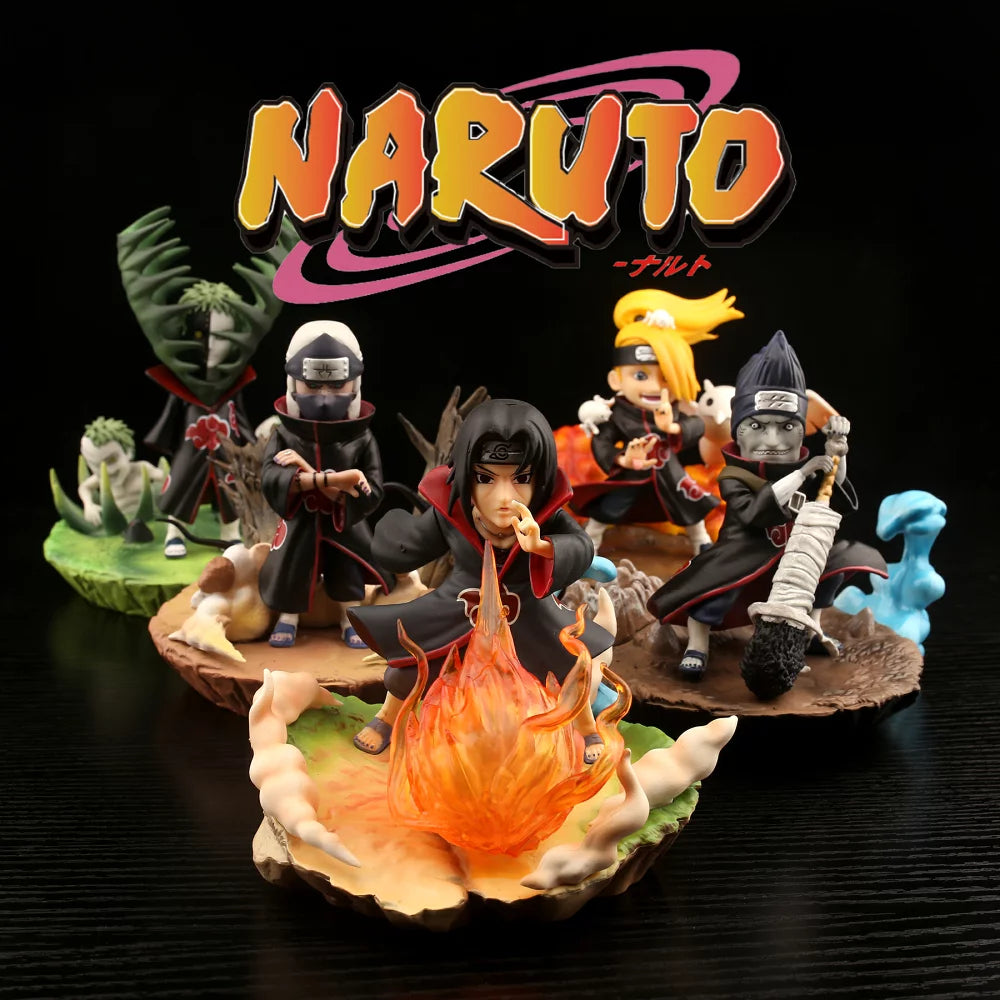 Naruto Akatsuki Ninjutsu Scenes Figures