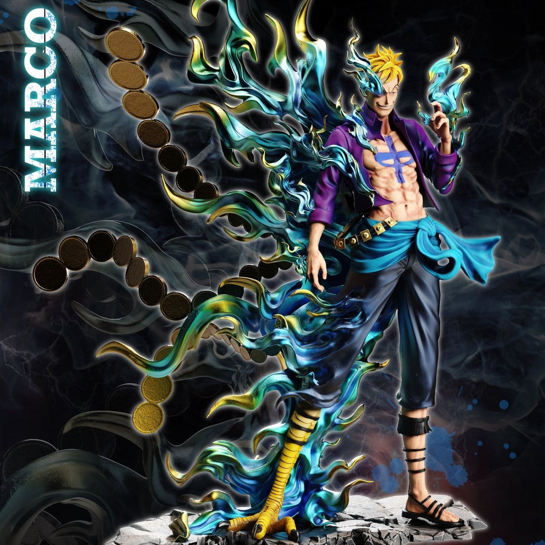 One Piece Phoenix Marco Statue