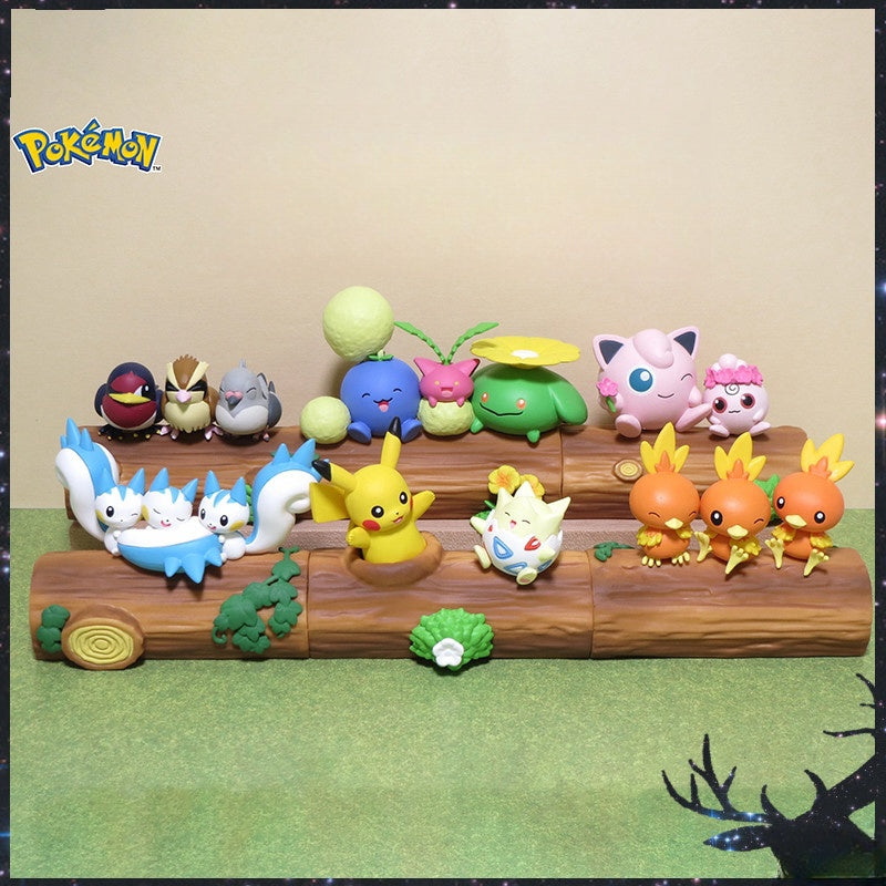 Pokemon Friendship Stump Cute Ornament 6pcs