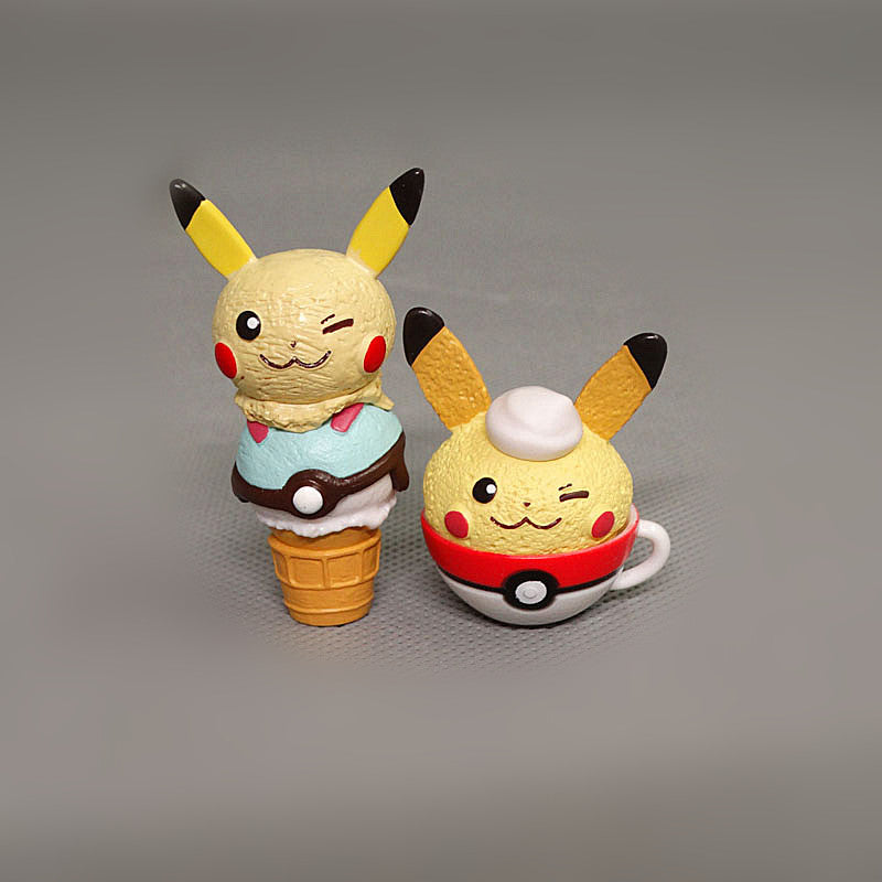 Pokemon Pikachu Dessert Cute Ornament 8pcs