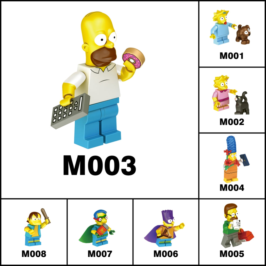 2025 New The Simpsons Figure Building Blocks