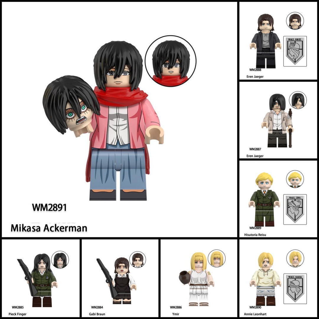 2025 New Attack On Titan Figure Building Blocks