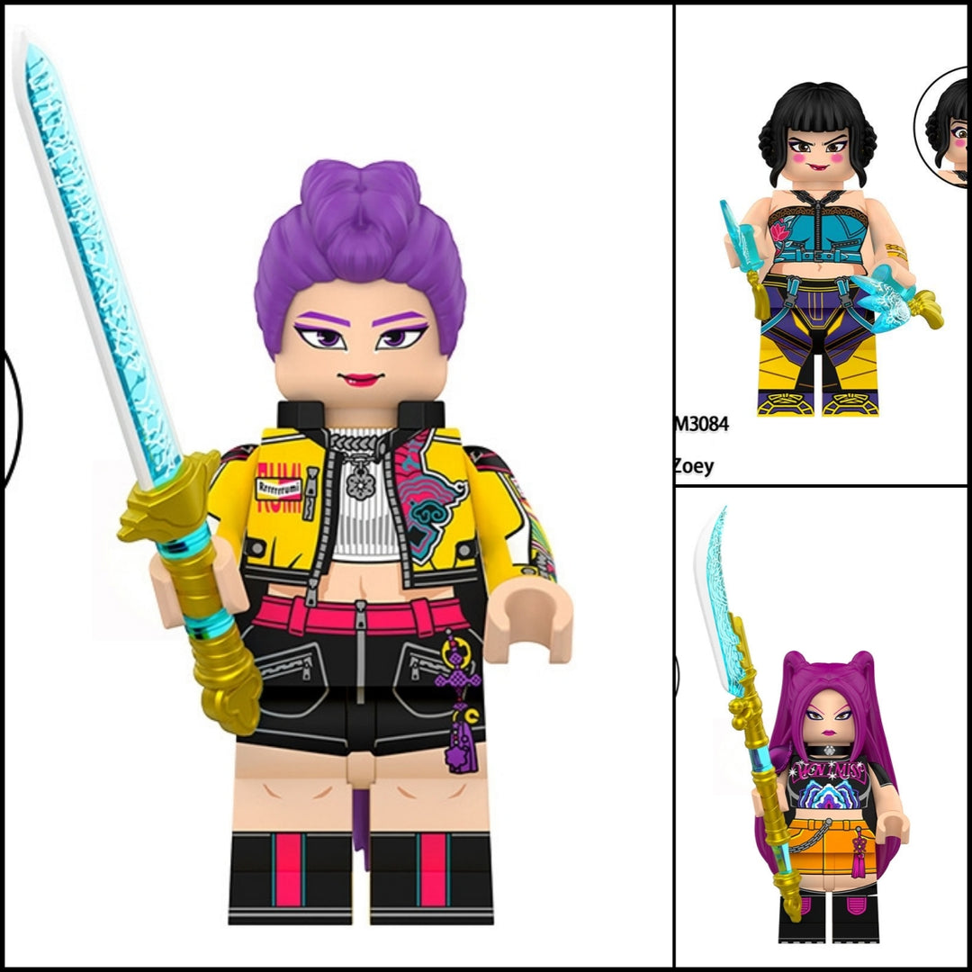 2025 New KPop Demon Hunters Figure Building Blocks