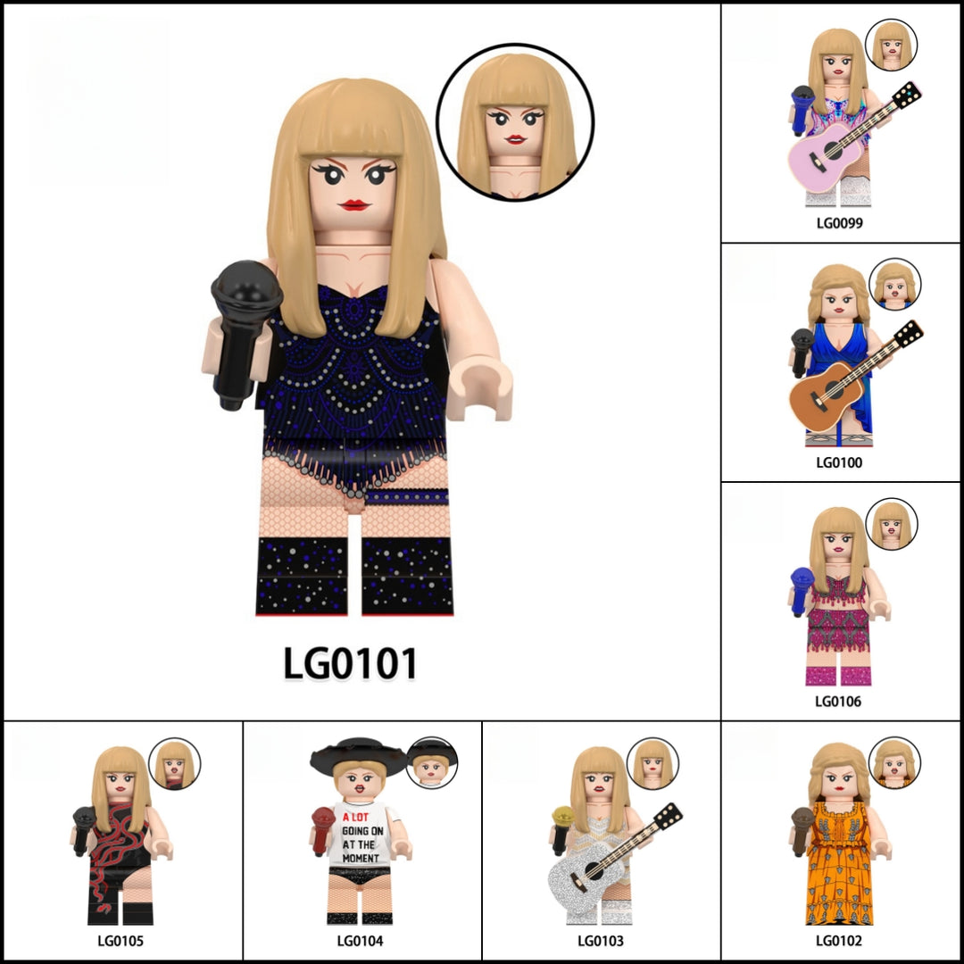 Most Popular Pop Singer Figure Building Blocks