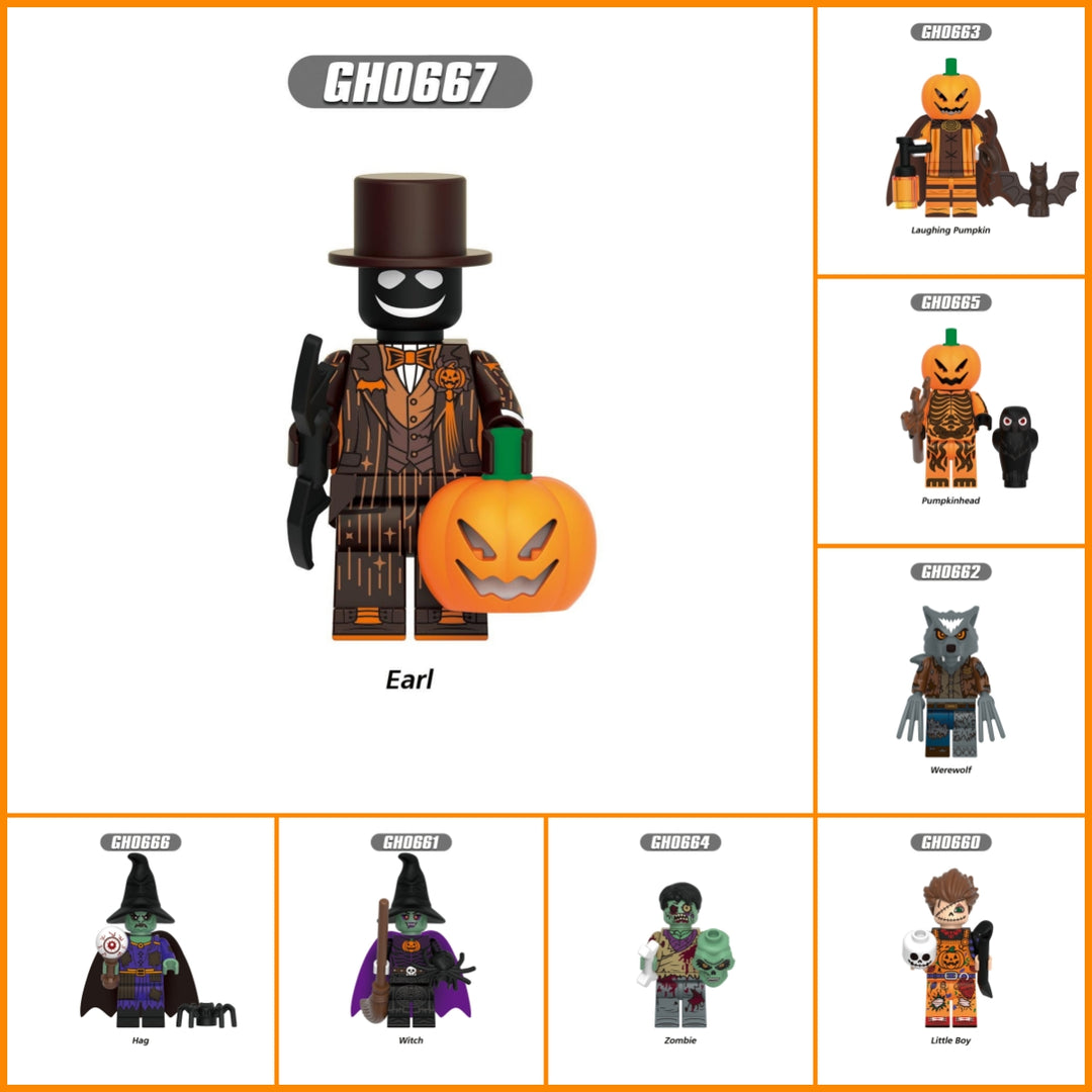 2025 New Halloween Series Figure Building Blocks
