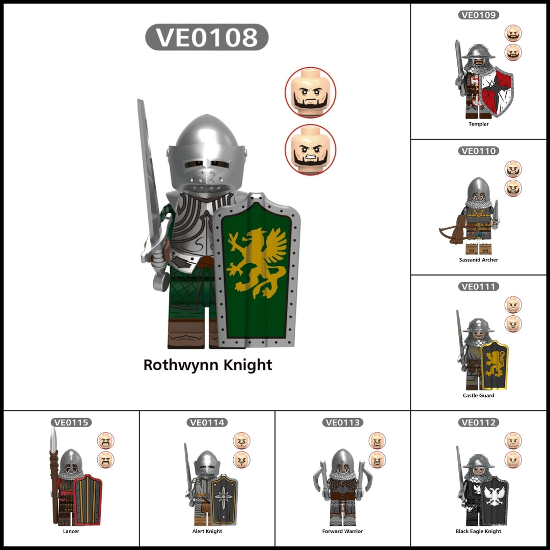 2025 New Middle Ages Knights Figure Building Blocks