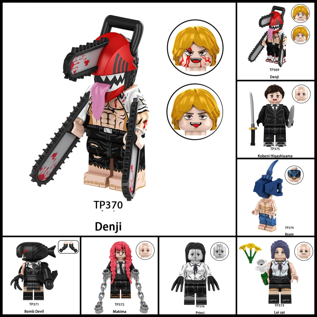 2025 New Chainsaw Man figure Building Blocks