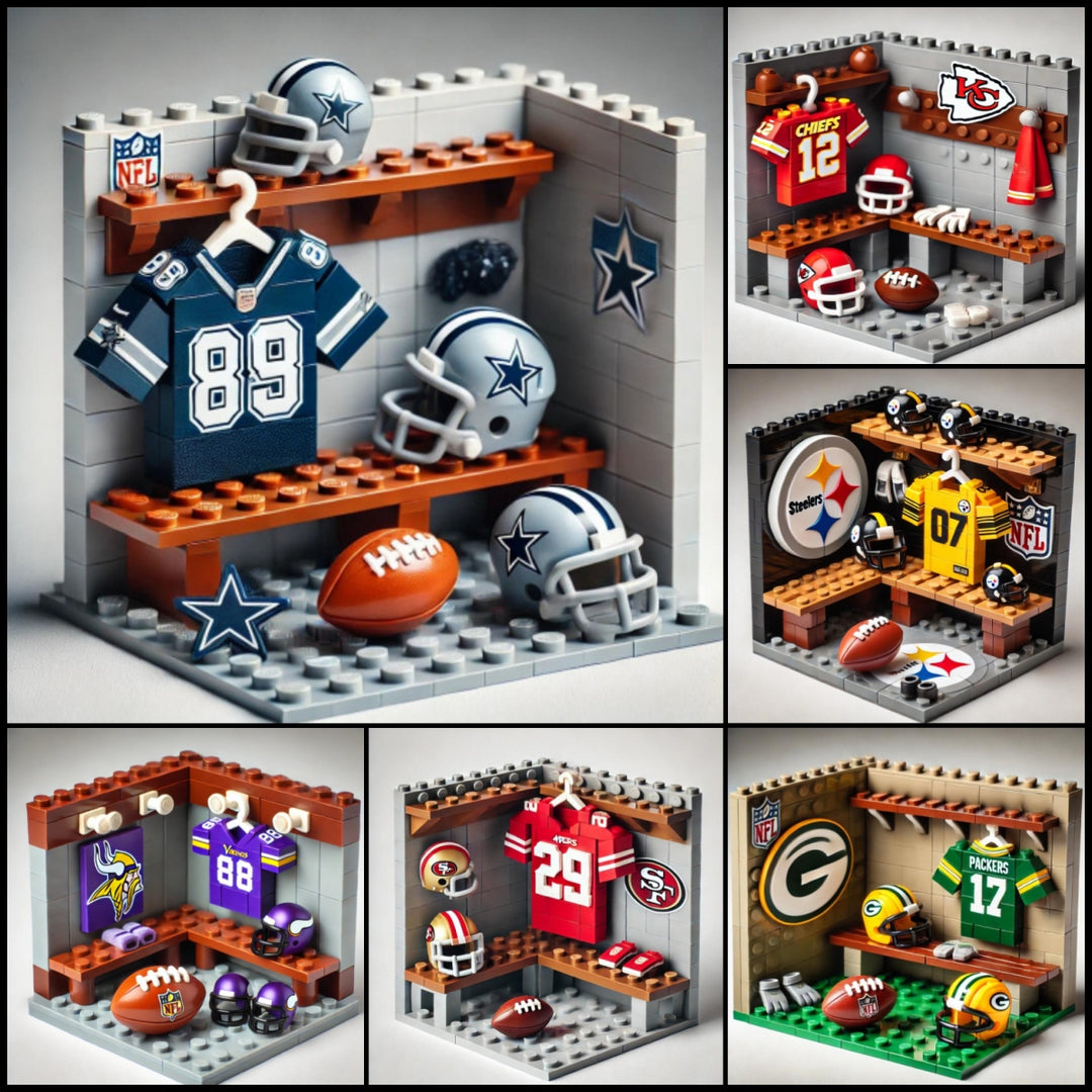 2025 New Football Team Locker Room Building Blocks