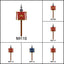 2025 New Middle Ages Roman Flag Figure Building Blocks Set