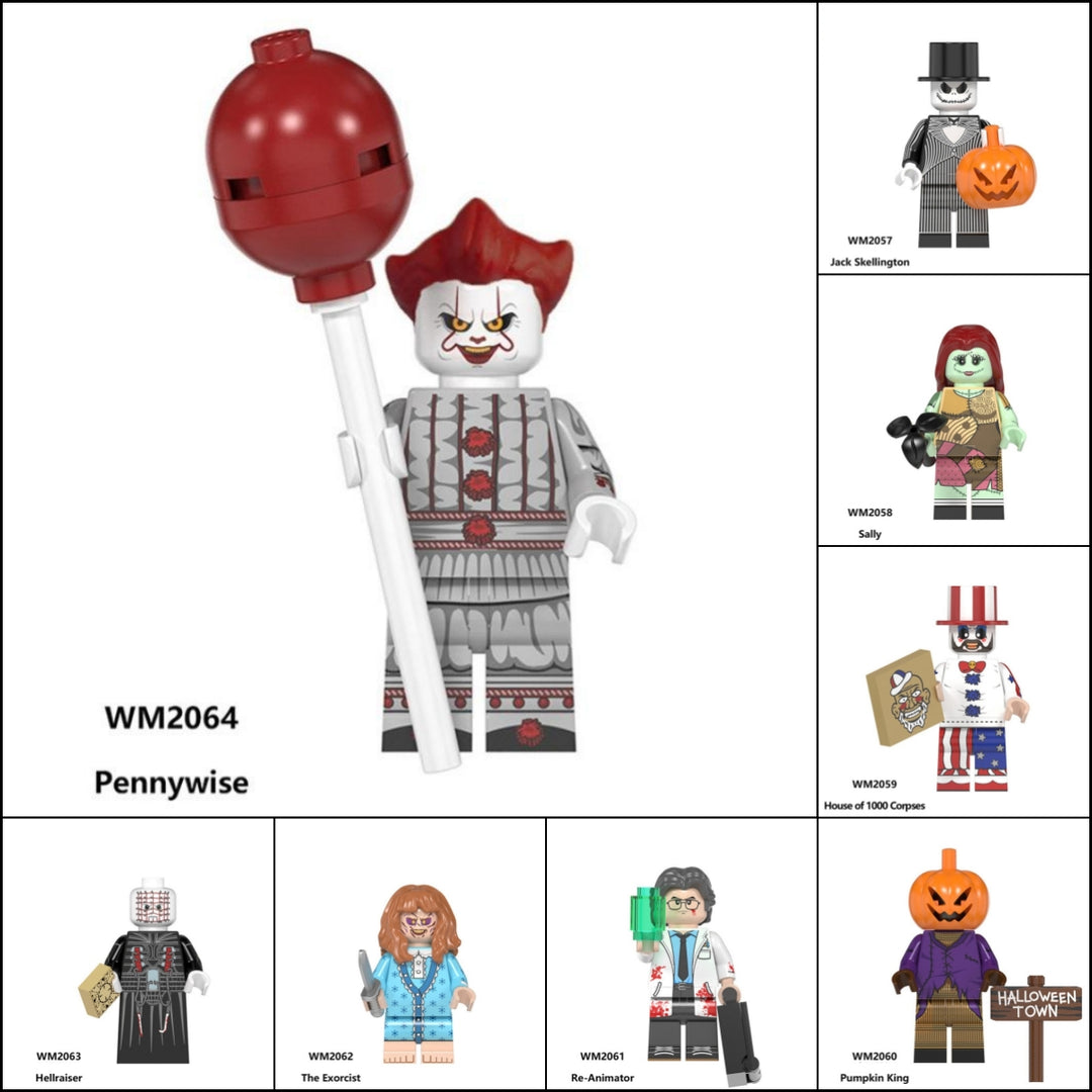 2024 New Horror Movie Figure Building Blocks
