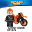 Superhero Ghost Rider Figure Building Blocks