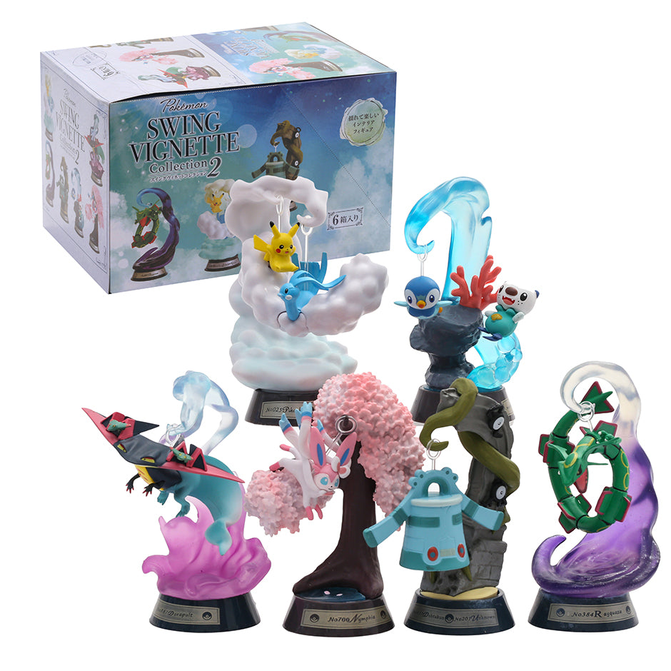 Pokemon Swing Vignette Cute Figures 6pcs