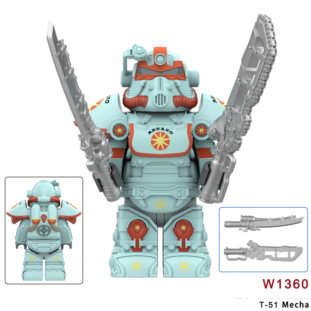 2025 New Fallout T-51 Figure Building Blocks
