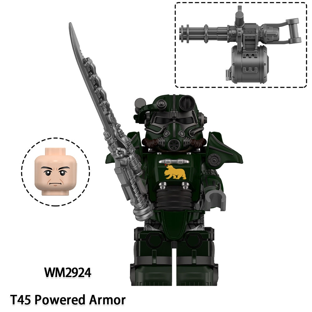 2025 New Fallout T-45 Figure Building Blocks