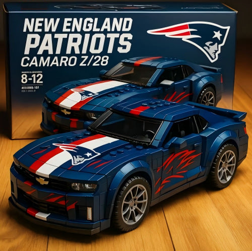 2025 New Football Team Building Blocks Car