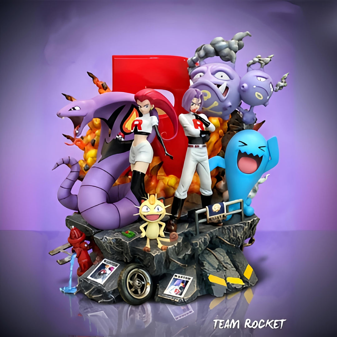 Pokemon Team Rocket Statue