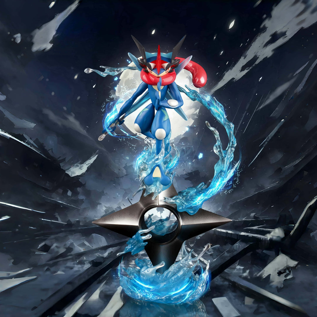Pokemon Ash Greninja Skill Scene Statue