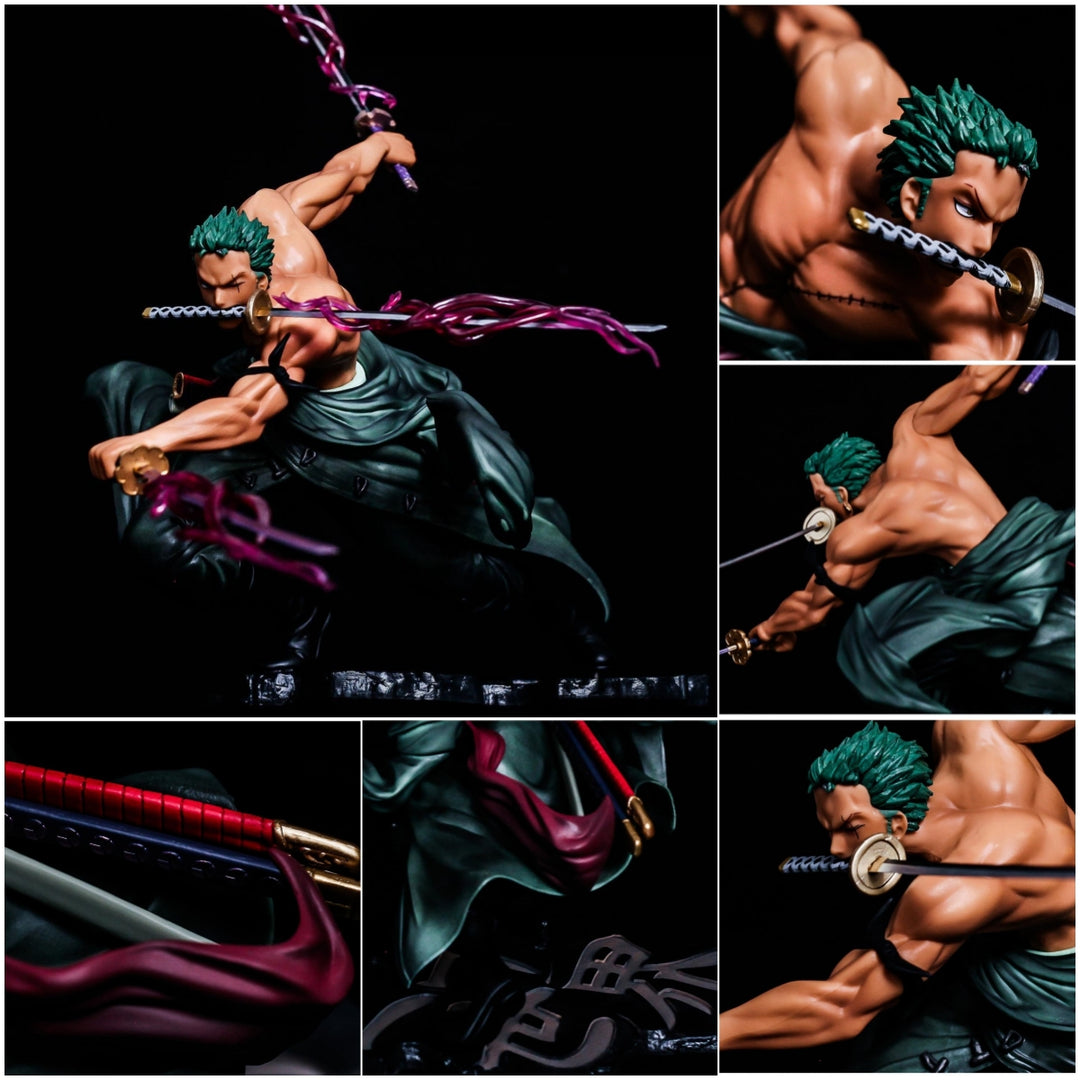 One Piece Roronoa Zoro Three Sword Style Figure