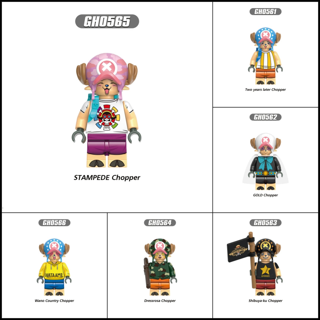 2024 New One Piece Chopper Figure Building Blocks