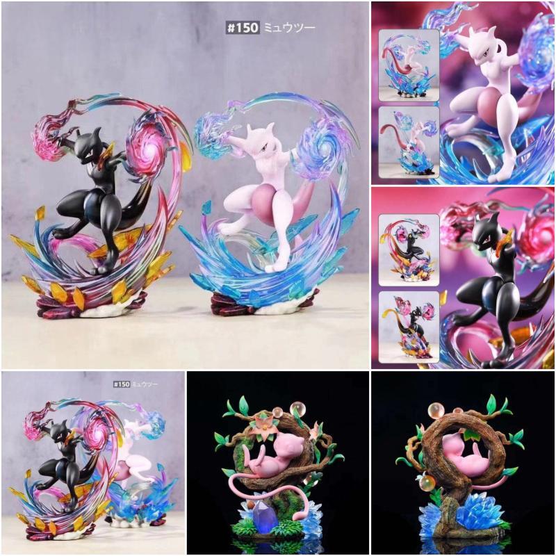 Pokemon Mew & Mewtwo Lighting Statue