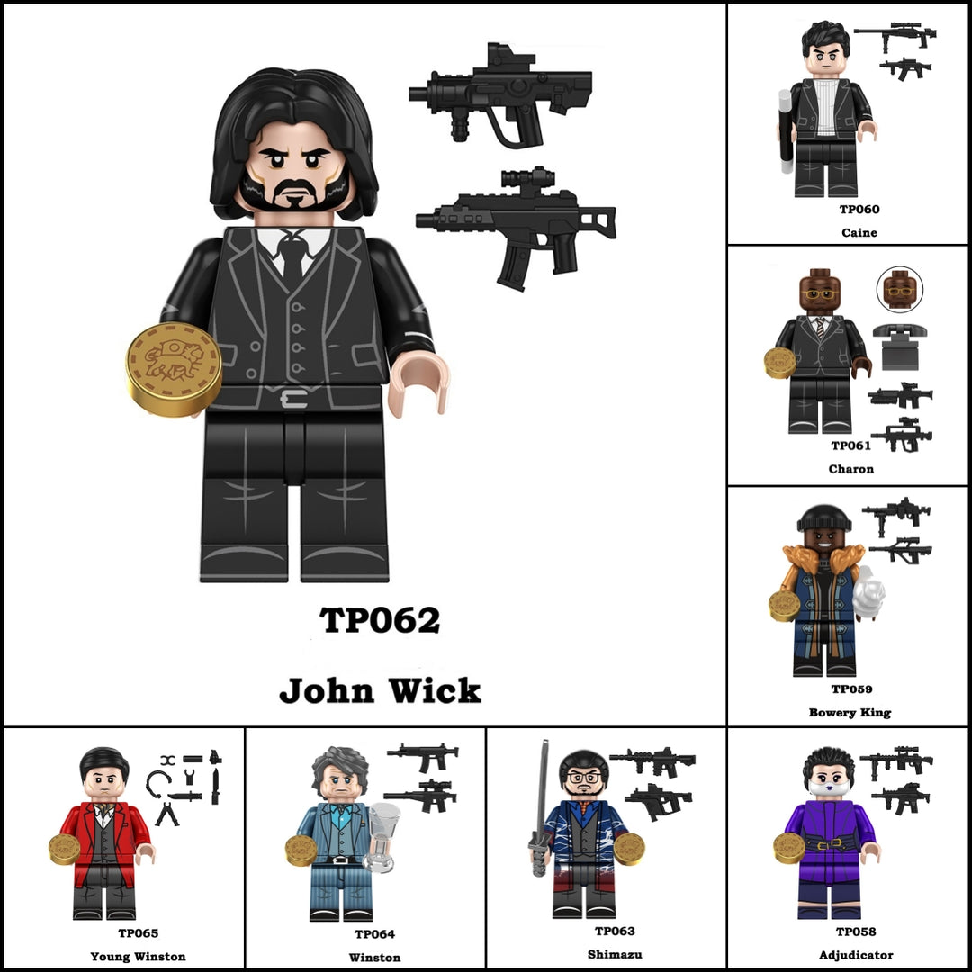 2024 New John Wick Figure Building Blocks