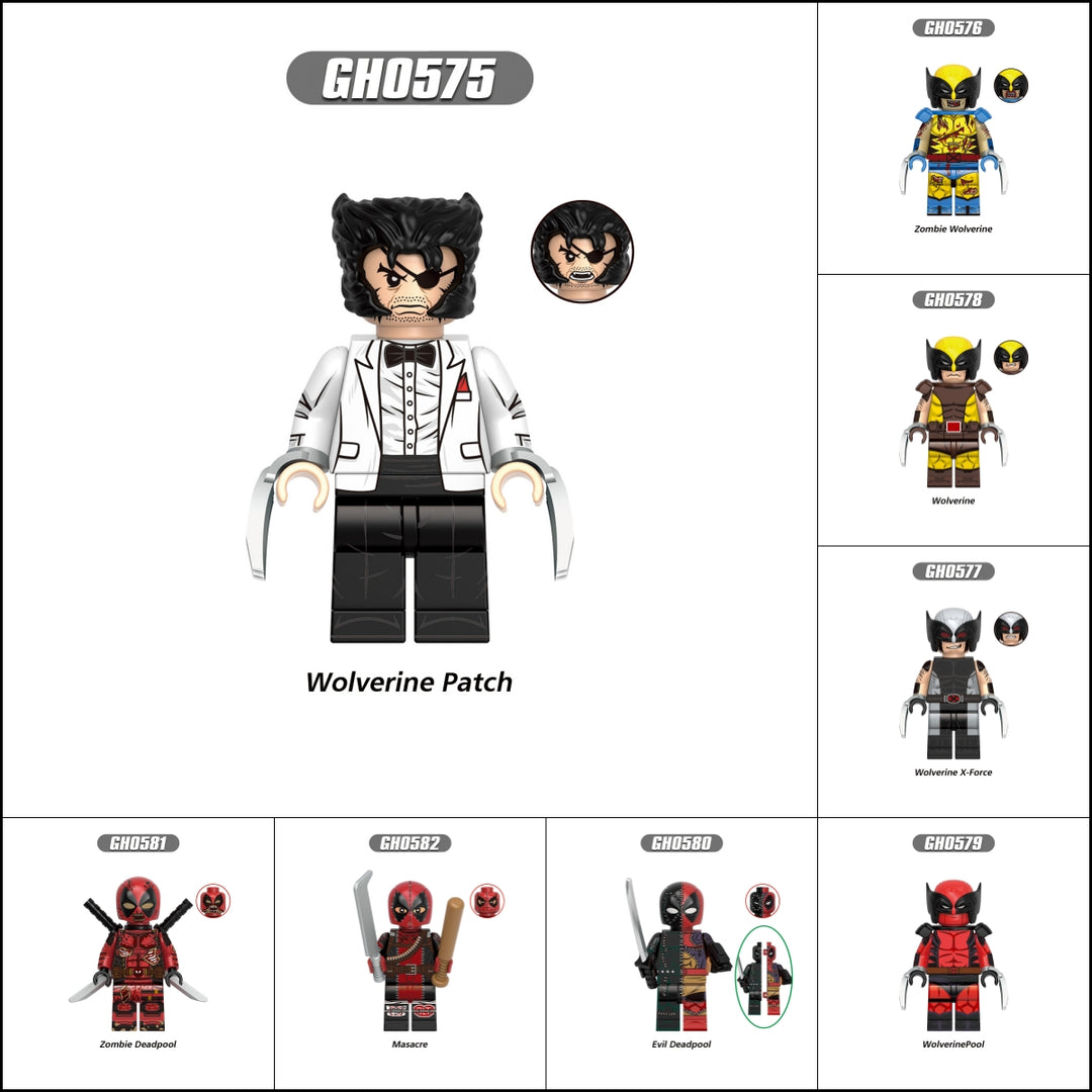 2024 New Deadpool & Wolverine Figure Building Blocks