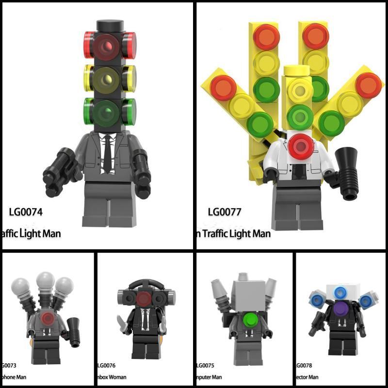 2013 Skibidi Battle - Toilets Attack Figure Building Blocks