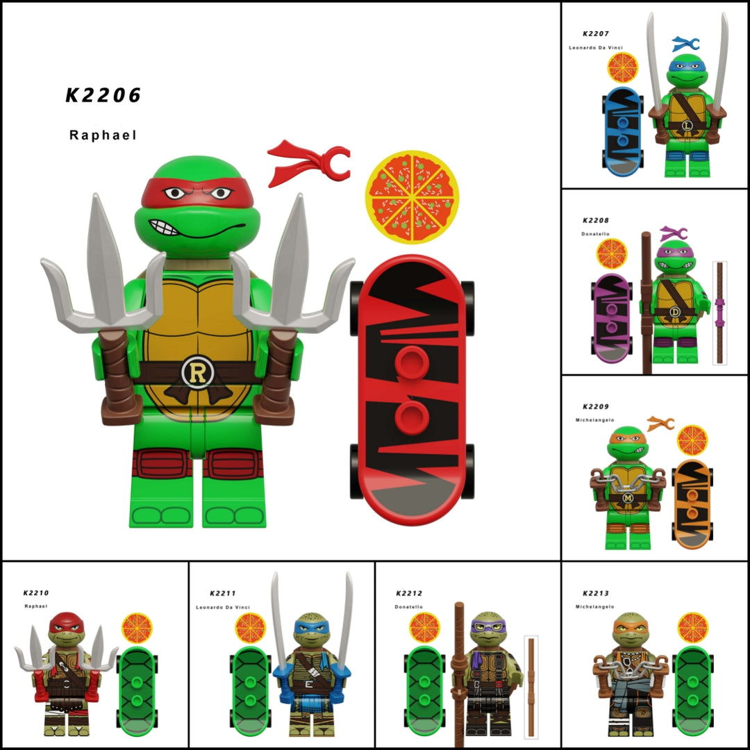 2024 New Teenage Mutant Ninja Turtles Figure Building Blocks