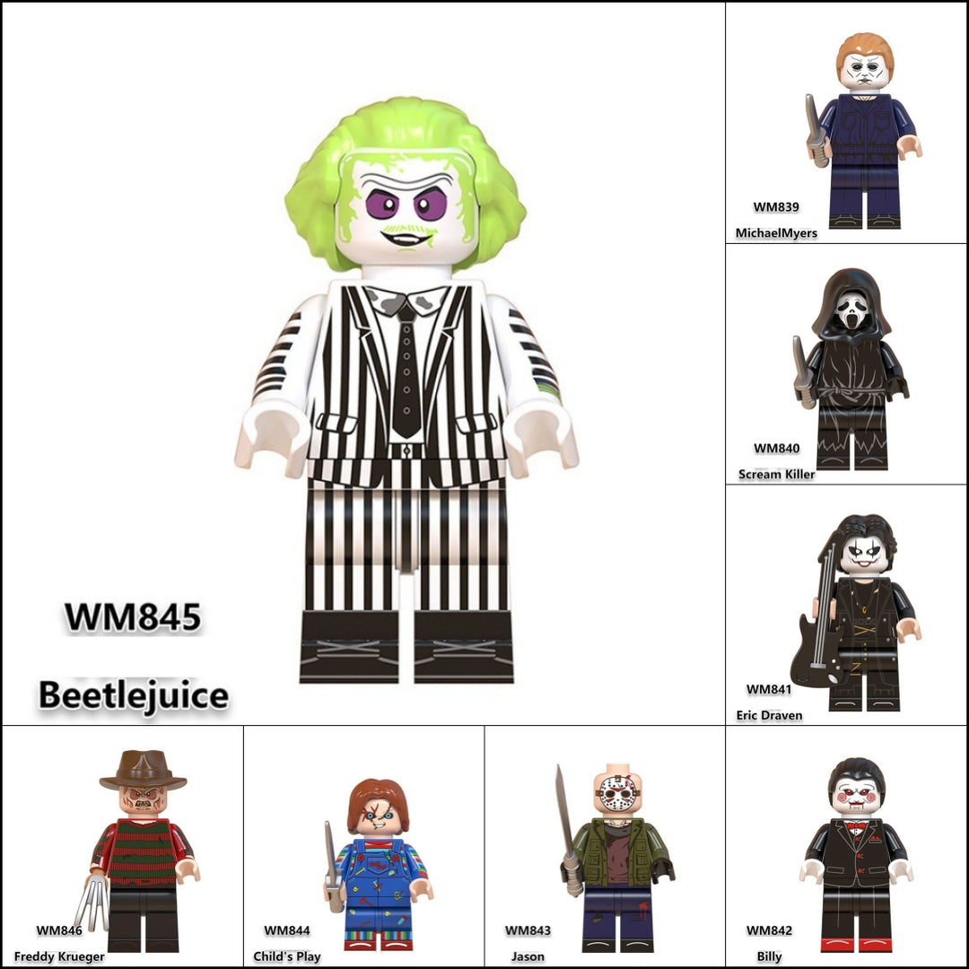 2024 New Horror Movie Figure Building Blocks